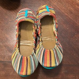Tieks- multicolor stripes- size 6